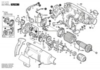 Bosch 0 601 14A 763 Gsb 1800-2 Re Percussion Drill 230 V / Eu Spare Parts